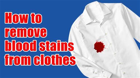 does fake blood come out of clothing - blood in clothing remove guide.